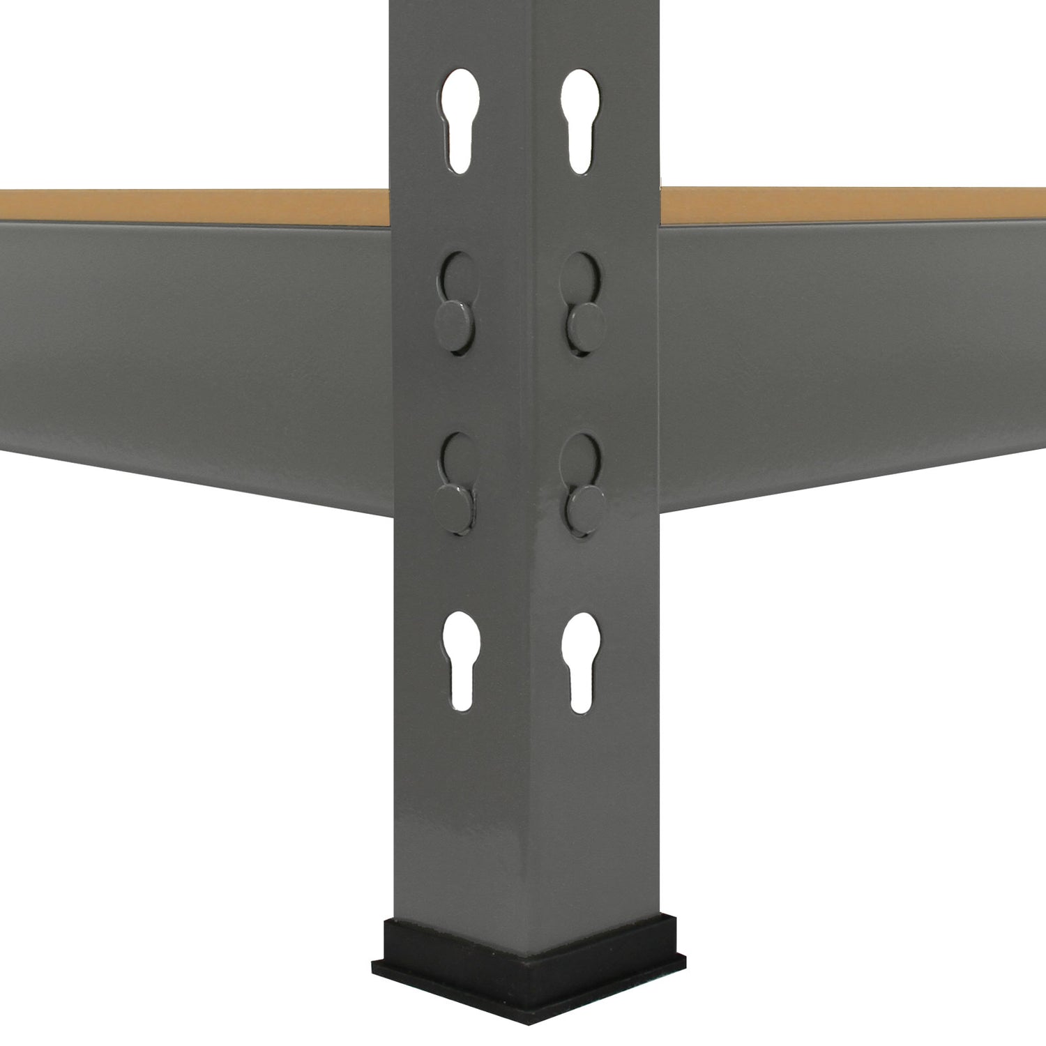 Q-Rax Grå Lagerhyllor / Förvaringshyllor - 160 cm (B) x 160 cm (H) x 60 cm (D)