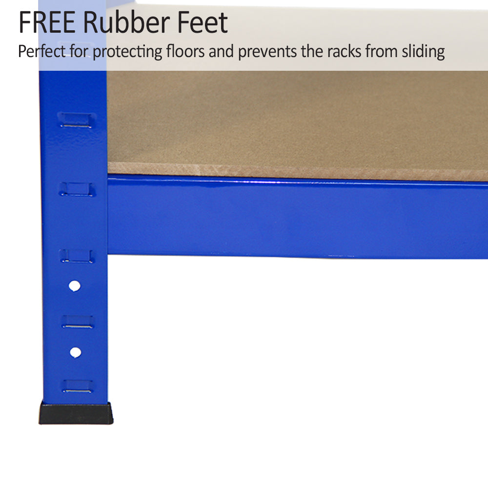 Monster Racking T-Rax Robusta Hyllor, Blå , 75 cm B, 30 cm D, Set om 8