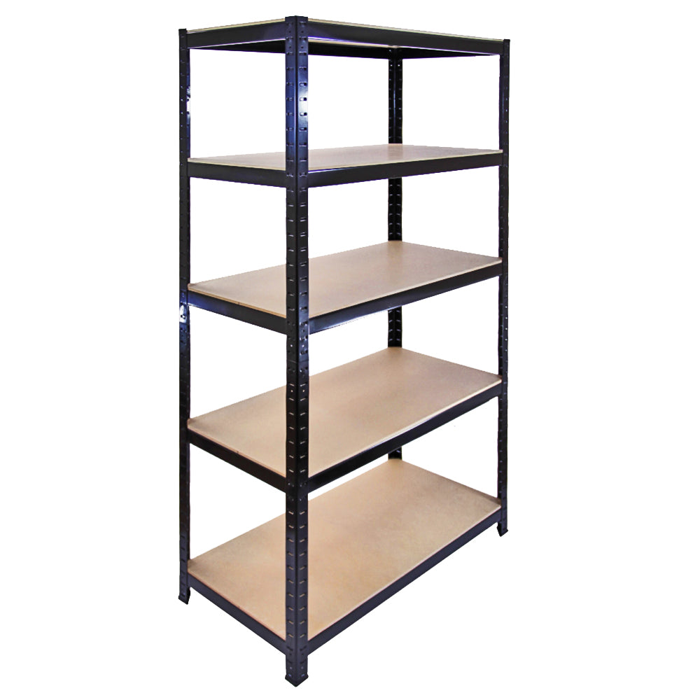 Monsterställ T-Rax Lager- & Garagehyllor, Svart, 90 cm B, 45 cm D, set om 10