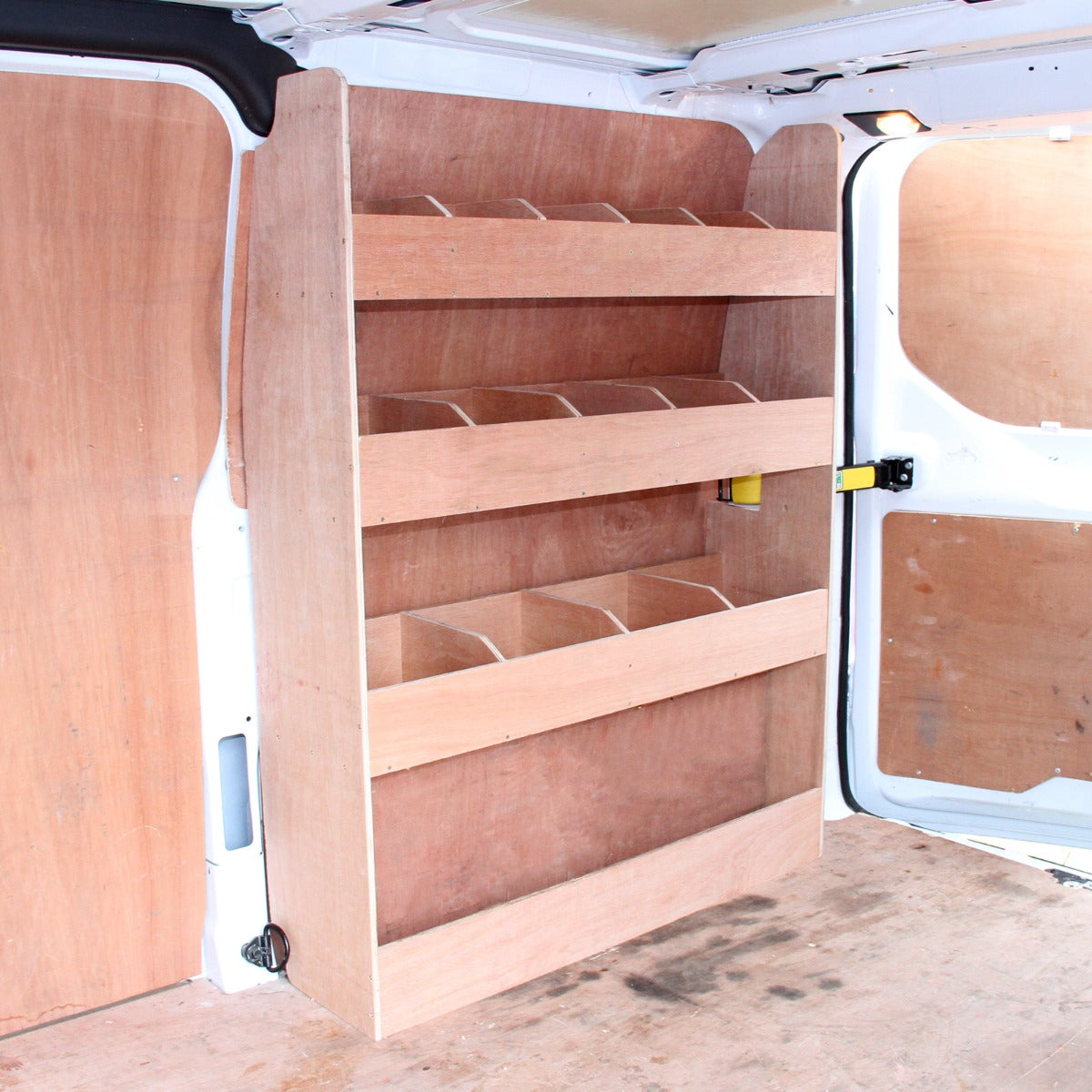 11 m2 Grå Skåpbilsinklädnad & Ford Transit Custom SWB Förvaringshylla