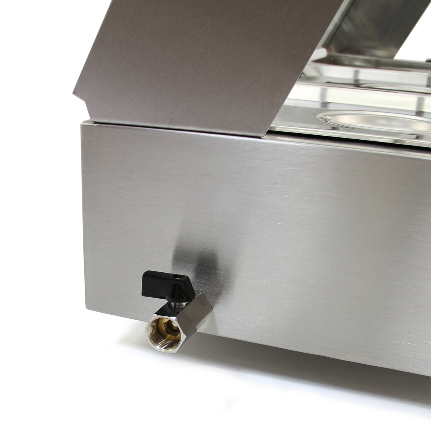 Vattenbad Bain Marie med 4 st Kantiner ½ GN