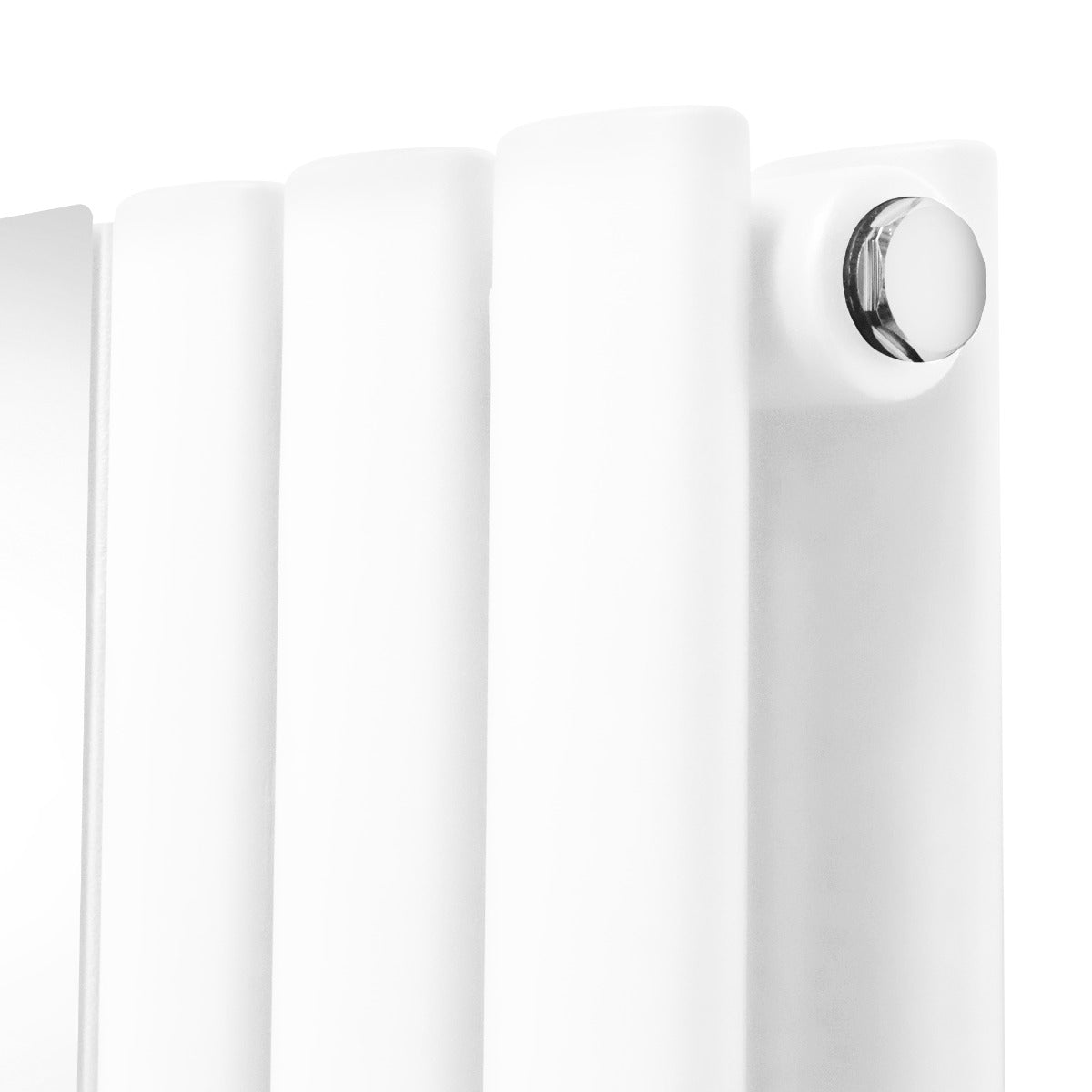 Oval Spegelradiator & Ventiler - 1800mm x 380mm – Vit