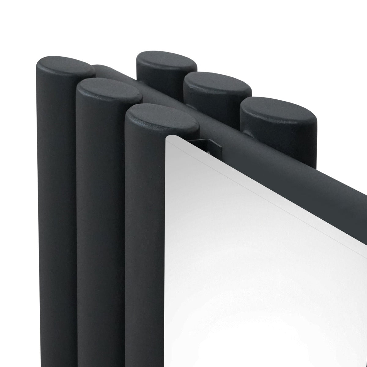 Oval Spegelradiator & Ventiler - 1800mm x 500mm – Grå
