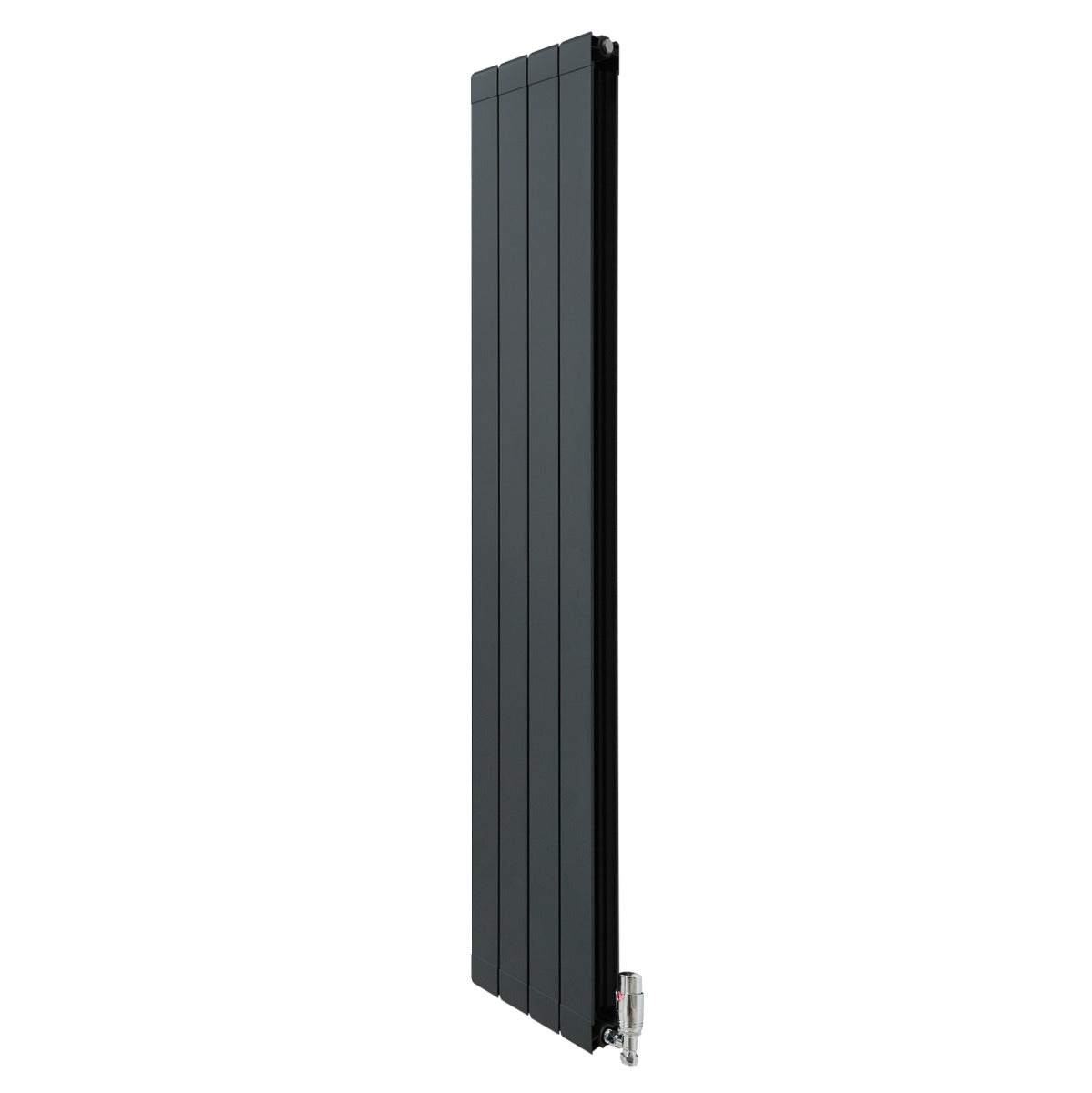 Aluminiumradiator & Ventiler - 1800mm x 315mm - Antracitgrå