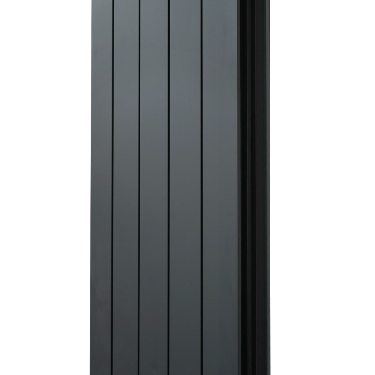 Aluminiumradiator & Ventiler - 1800mm x 395mm - Antracitgrå
