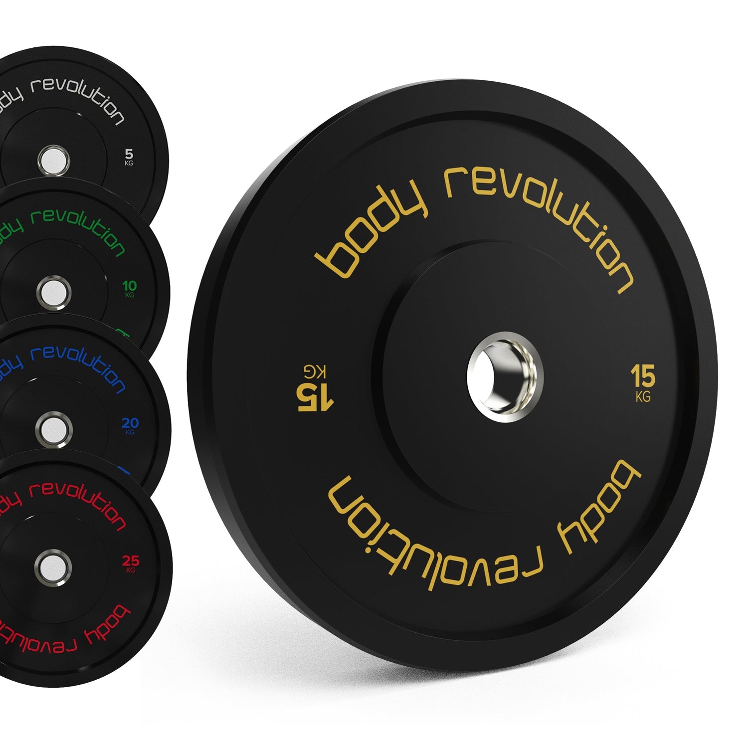 Body Revolution Olympiska Bumper Viktskivor (Svarta)