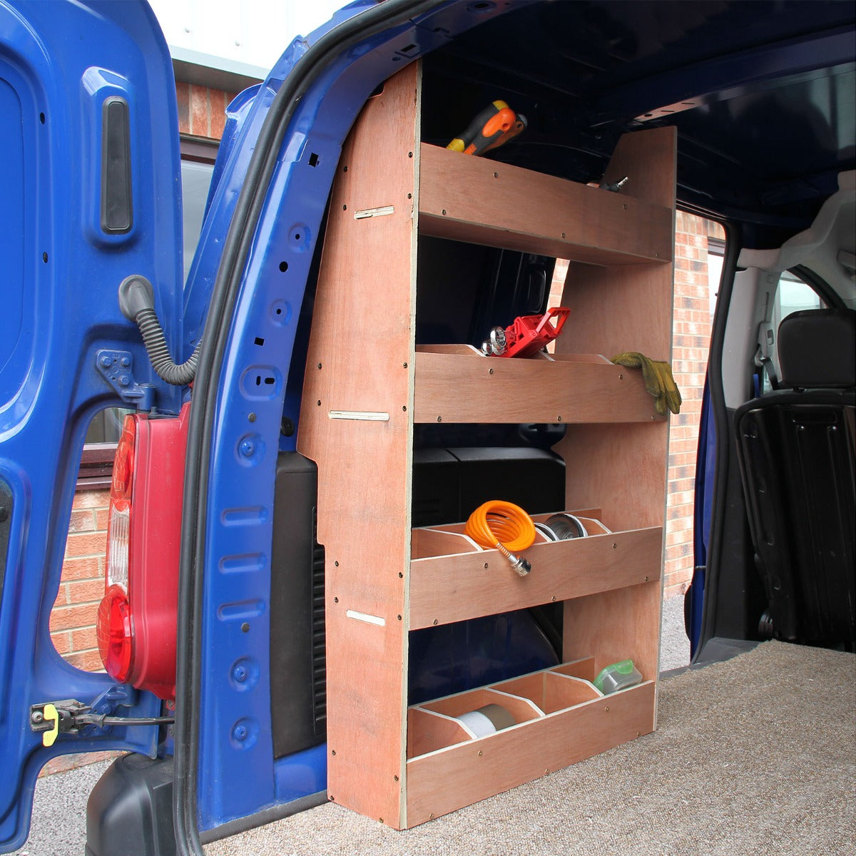 11 m2 Svart Skåpbilsinklädnad & Citroen Berlingo Förvaringshylla