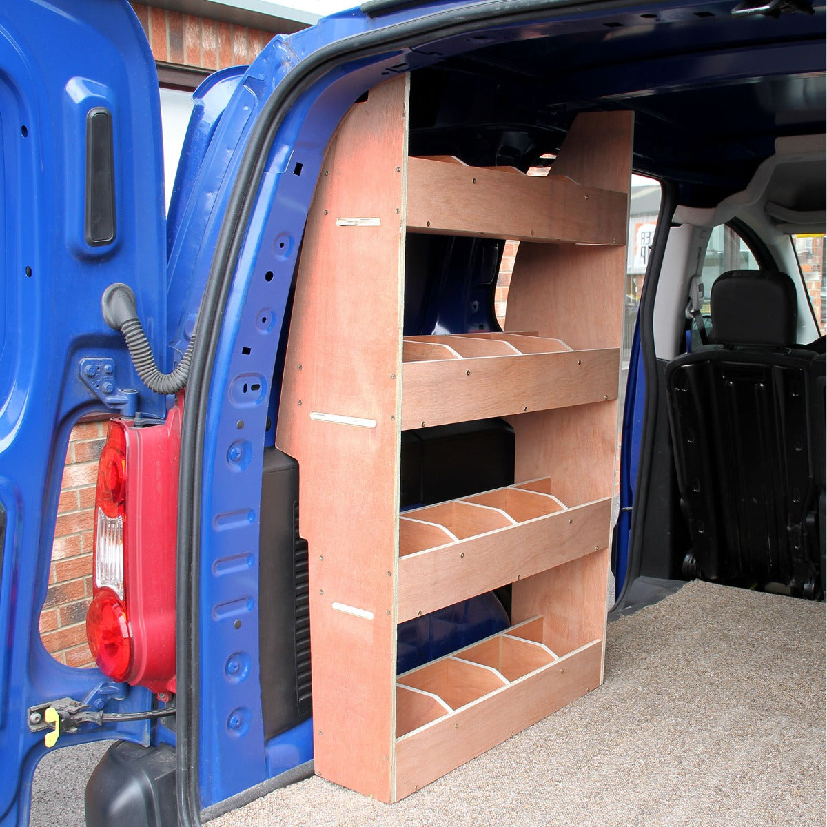 11 m2 Svart Skåpbilsinklädnad & Citroen Berlingo Förvaringshylla