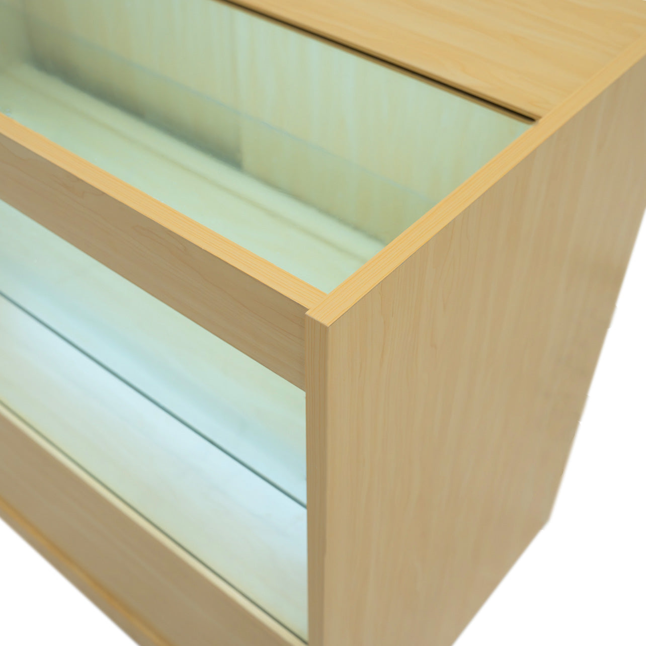 C900 Butiksmodul med LED – Lönnfärgad finish