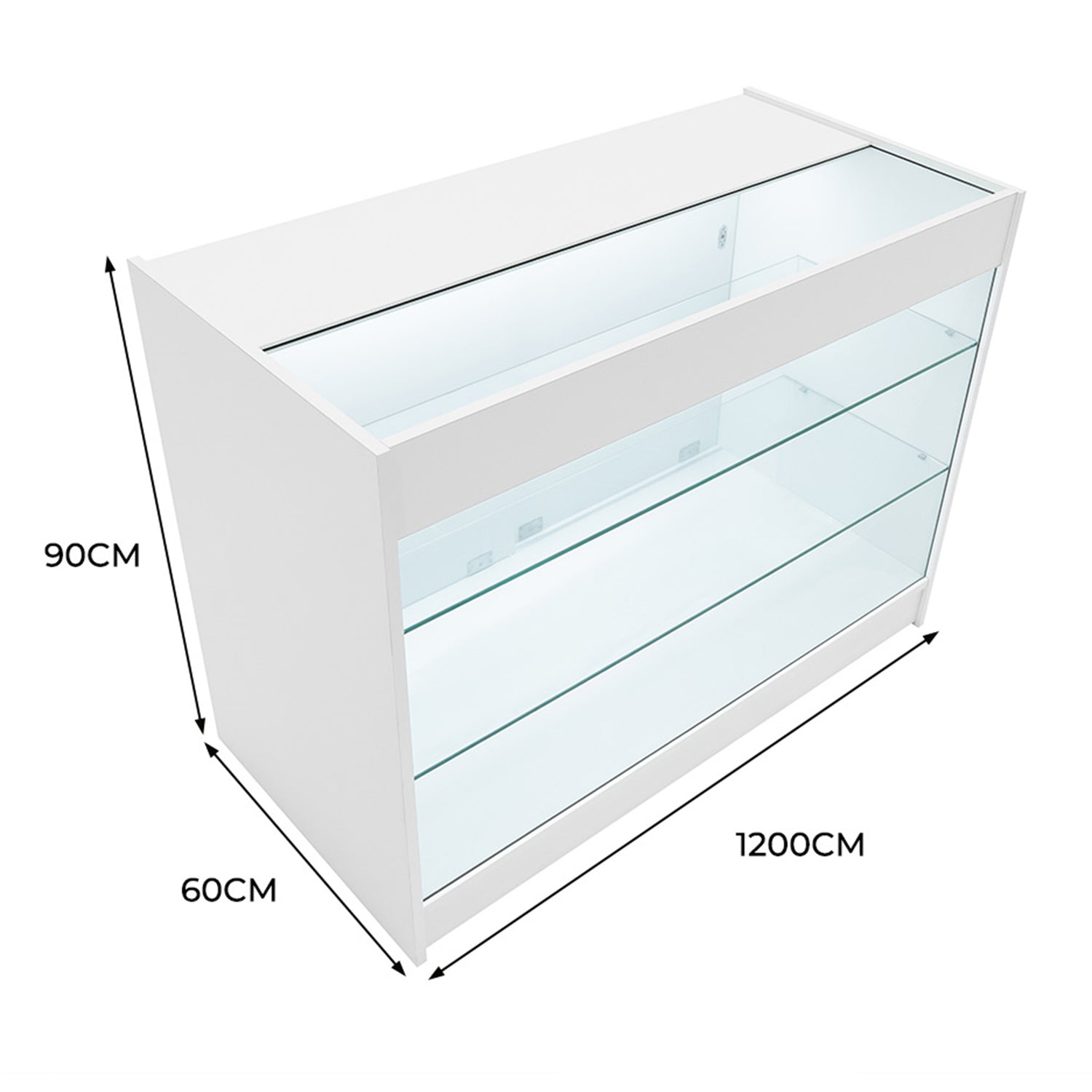 K1200 Butiksmodul med LED – Vit
