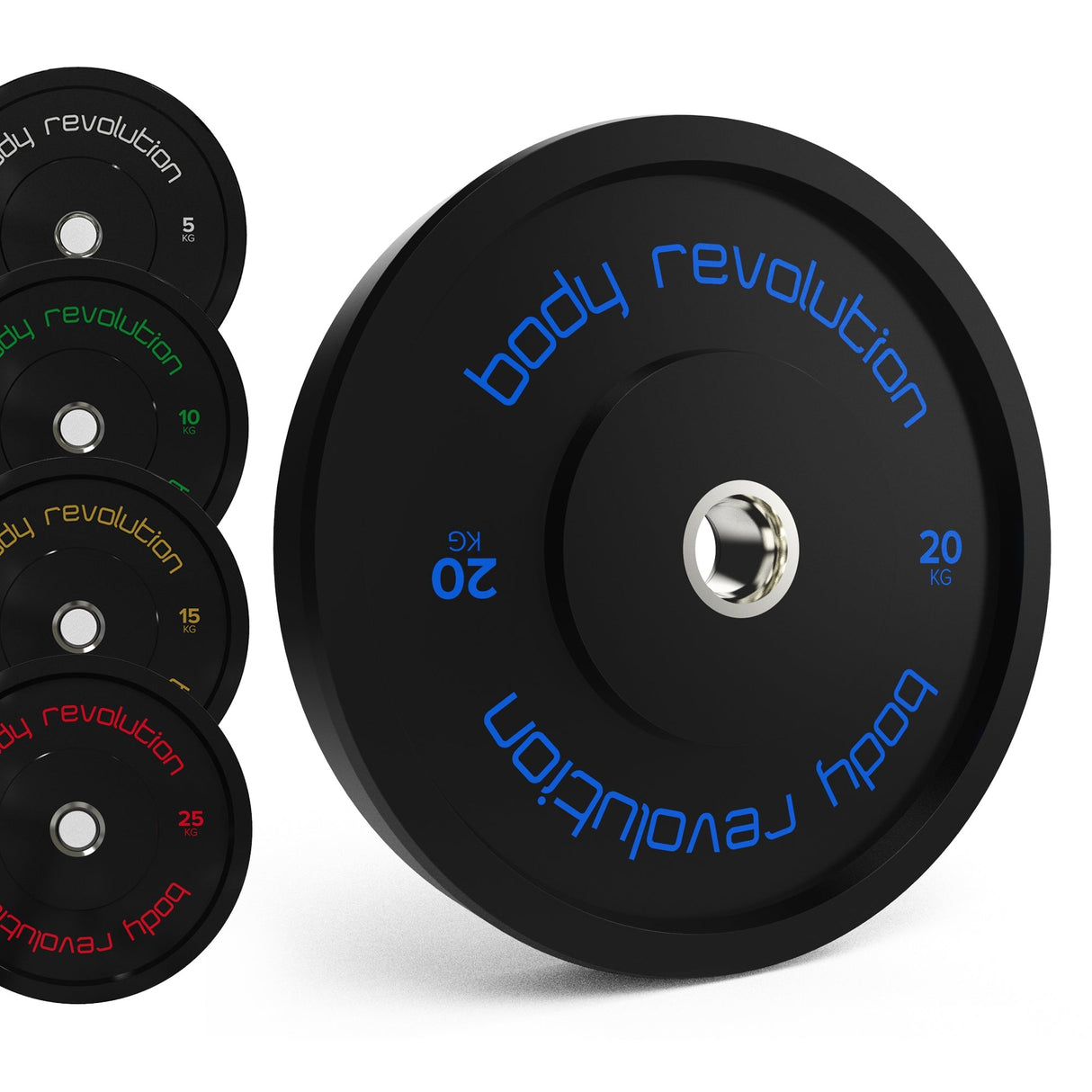 Body Revolution Olympiska Bumper Viktskivor (Svarta)