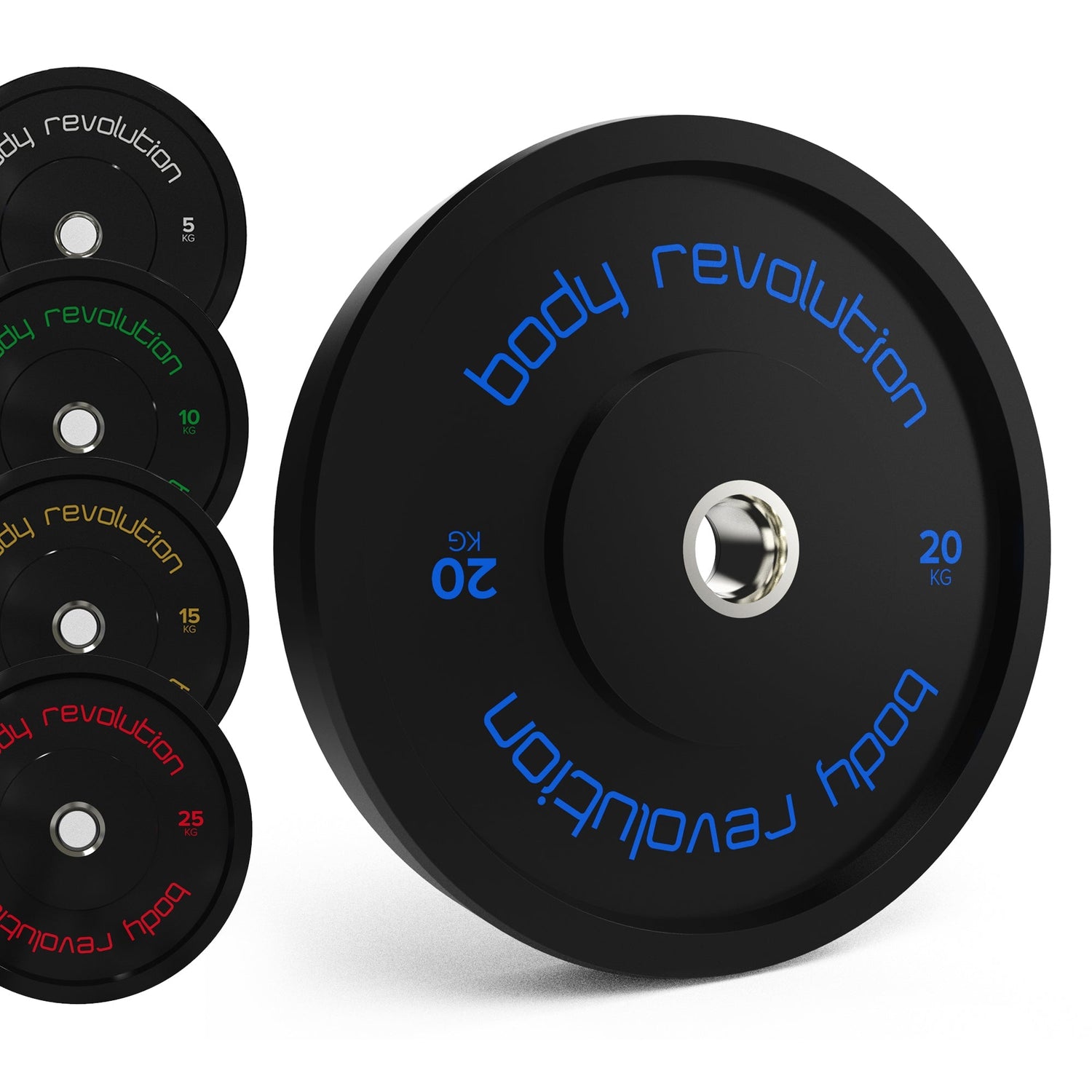 Body Revolution Olympiska Bumper Viktskivor (Svarta)
