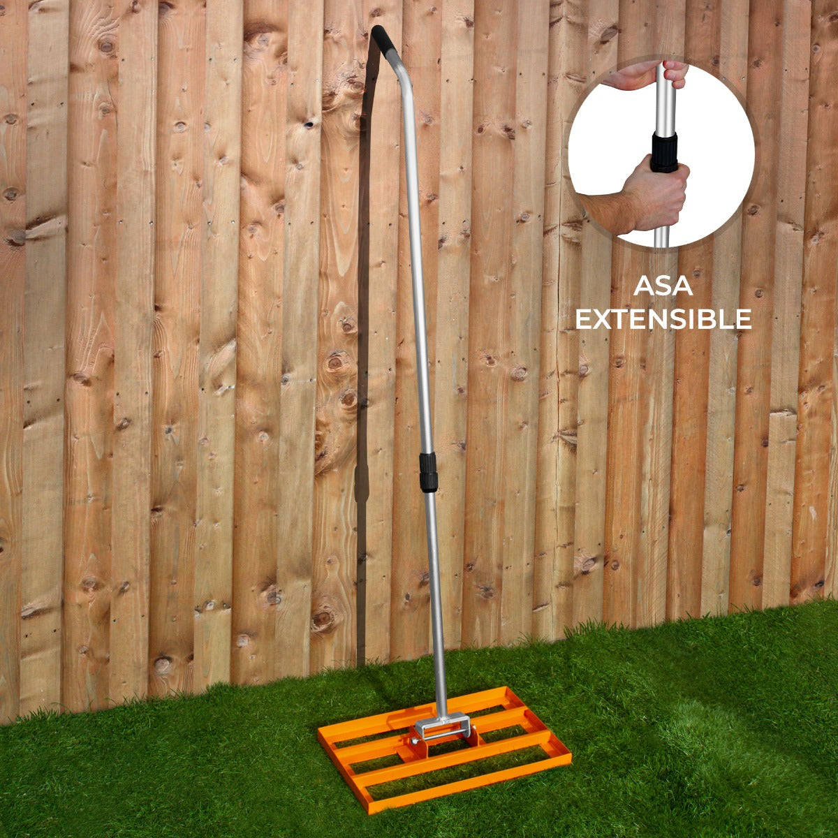 T-Mech Gräsutjämningsräfsa 50cm – Orange