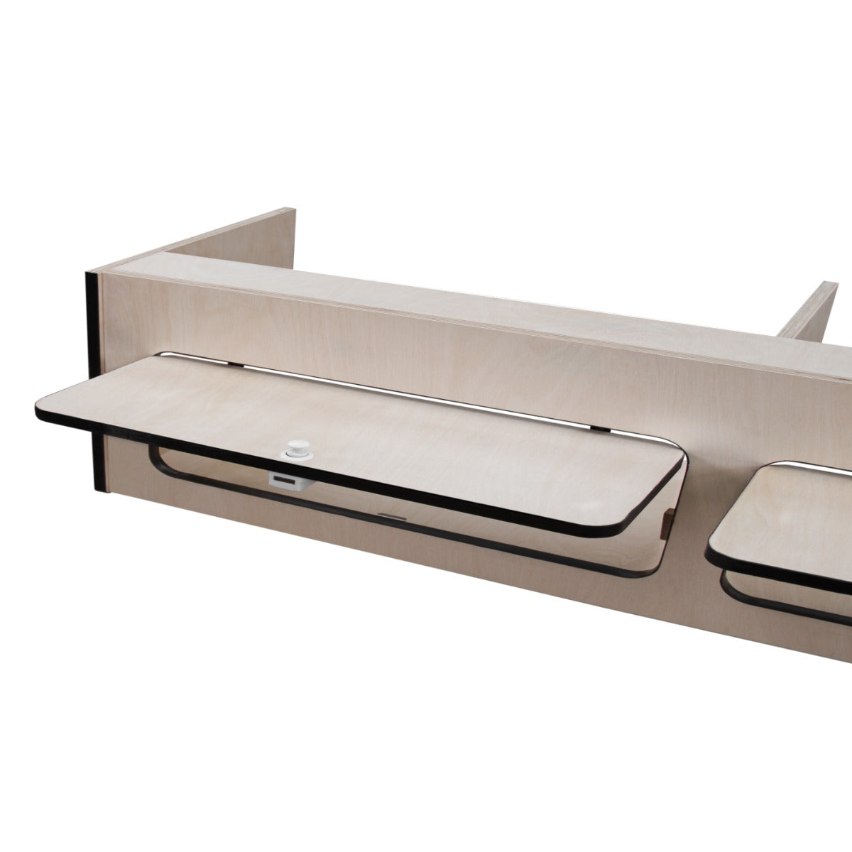 Överskåp för Inredning i Skåpbil med Svart List – 120cm x 25cm x 25cm