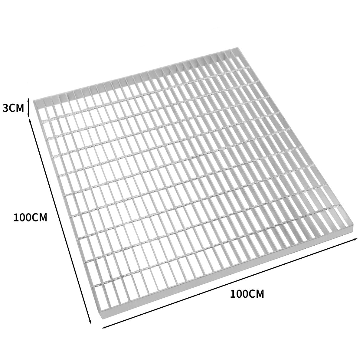 Galvaniserad Gallerpanel - 1000mm x 1000mm