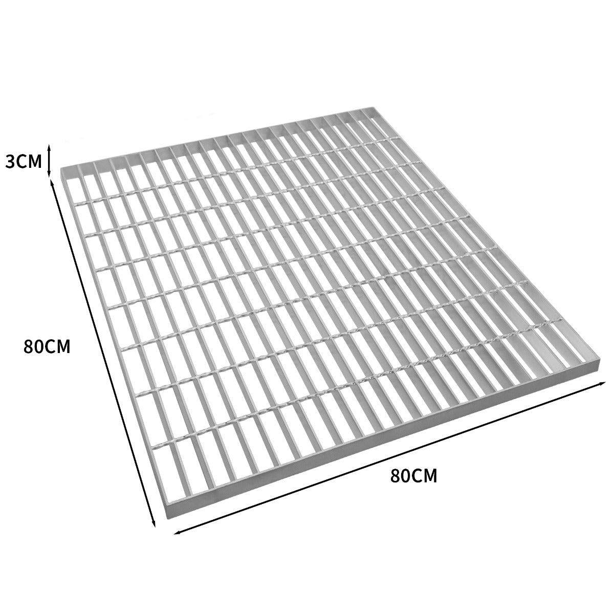Galvaniserad Gallerpanel - 800mm x 800mm