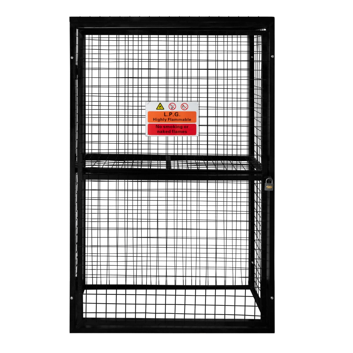 Hopfällbar Förvaringsbur för Gasolflaskor – 184 x 116 x 57cm