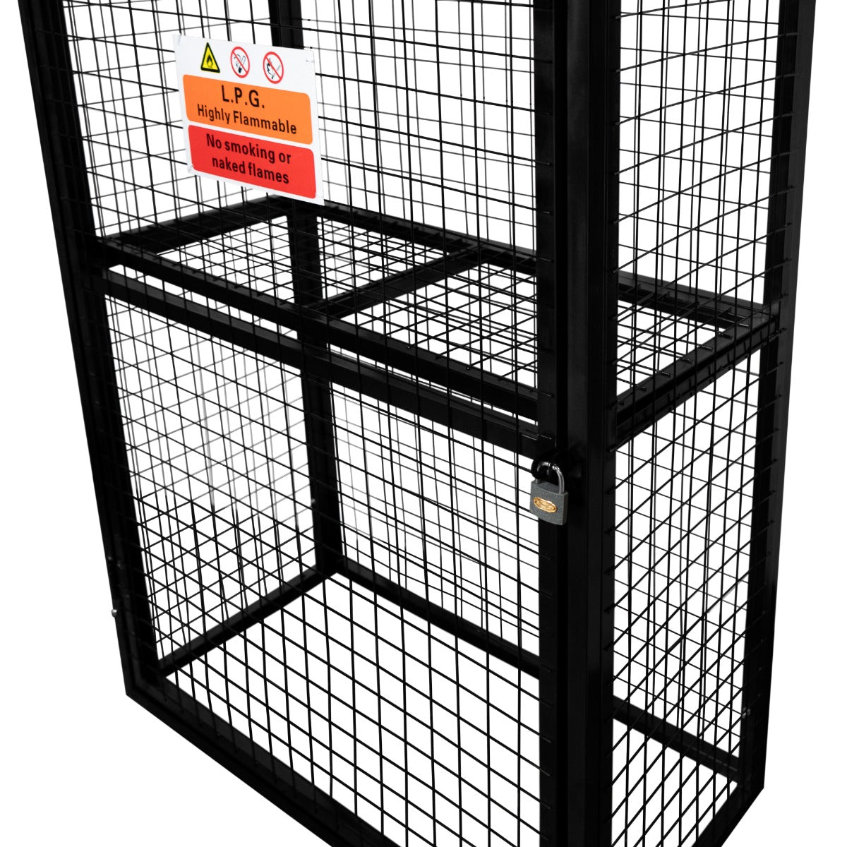 Hopfällbar Förvaringsbur för Gasolflaskor – 184 x 116 x 57cm