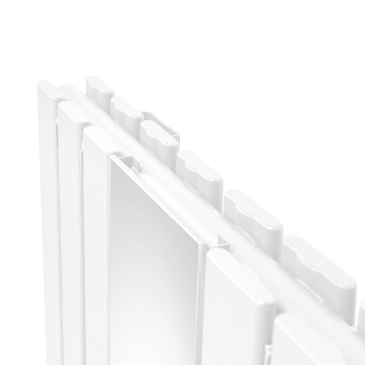 Platt Spegelradiator - 1800mm x 425mm – Vit