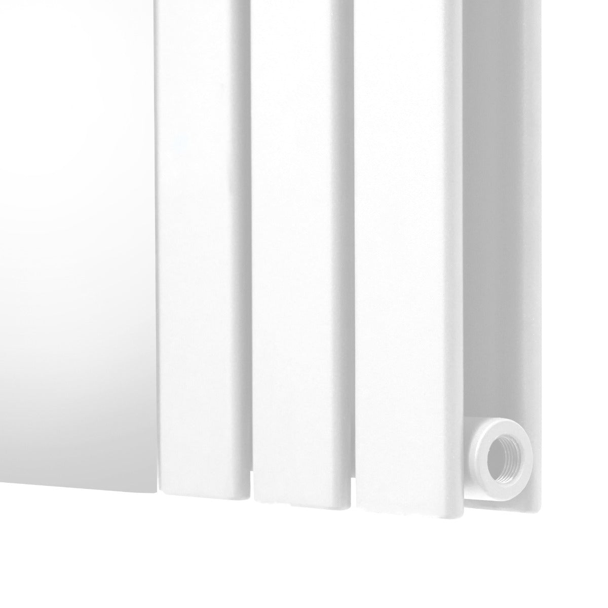 Platt Spegelradiator - 1800mm x 565mm – Vit