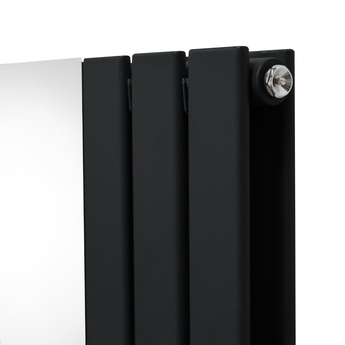 Platt Spegelradiator - 1800mm x 565mm – Svart