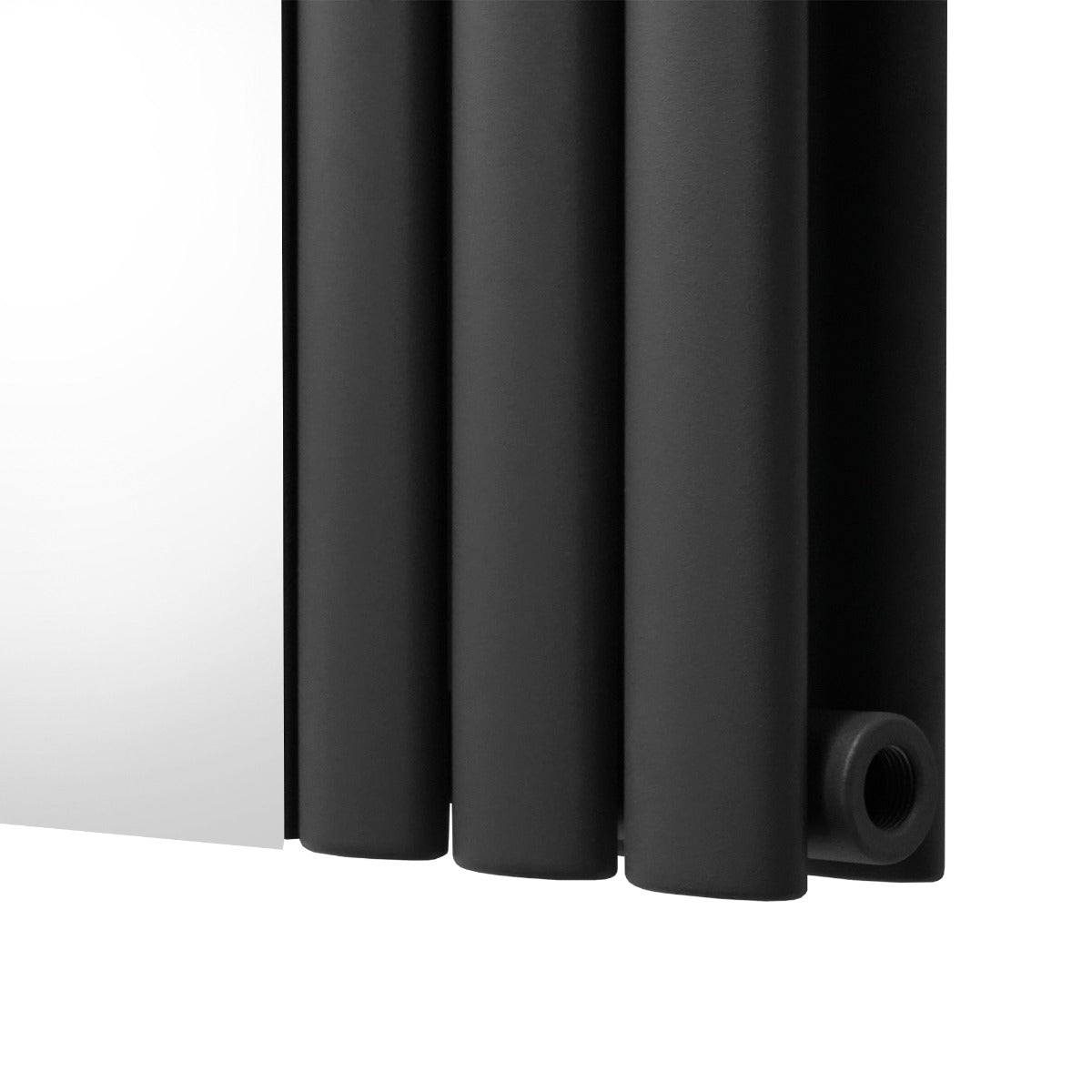 Oval Spegelradiator - 1800mm x 380mm – Grå