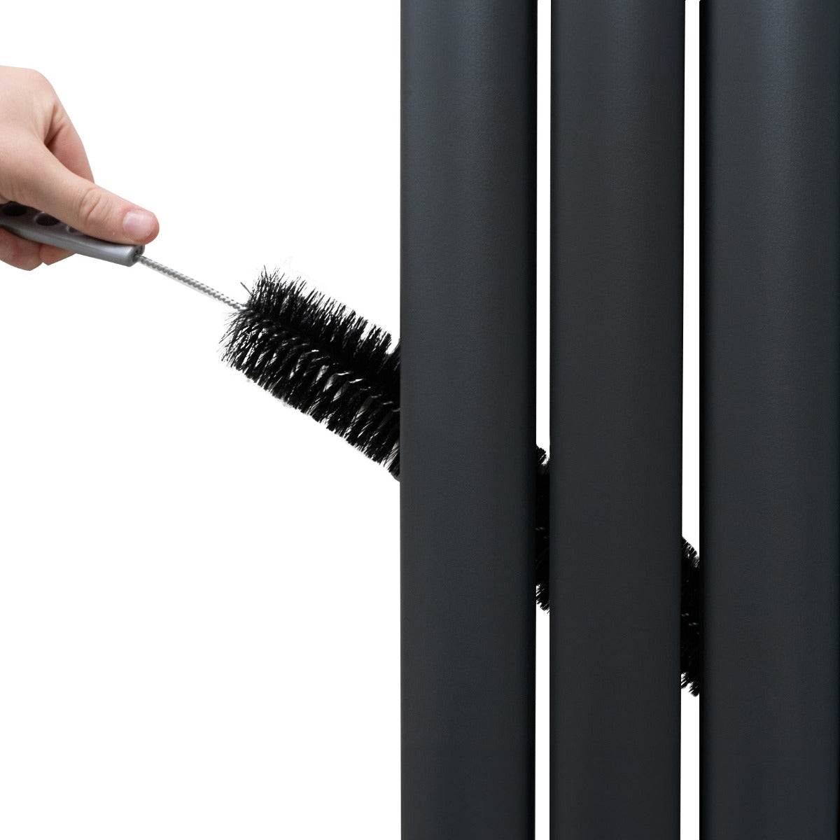 Oval Spegelradiator - 1800mm x 500mm – Grå