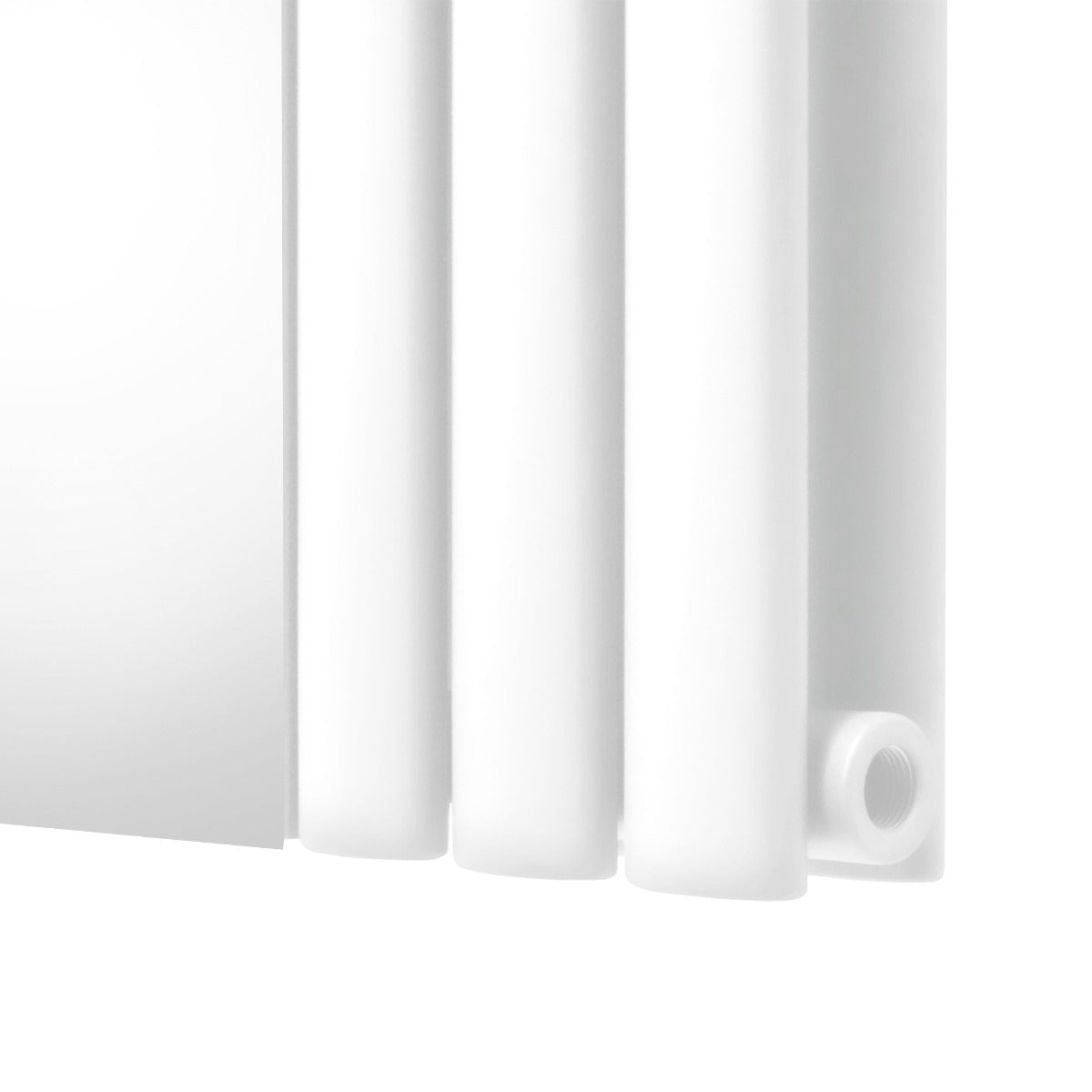 Oval Spegelradiator - 1800mm x 500mm – Vit
