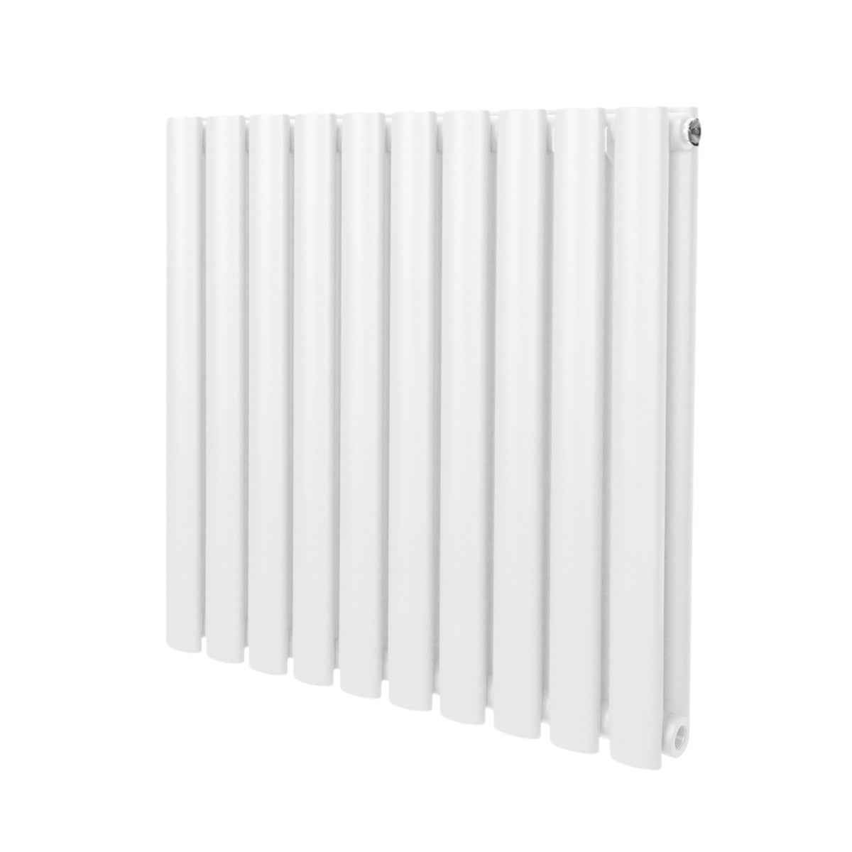 Radiatorer med Ovala Kolumner – 600mm x 600mm – Vit