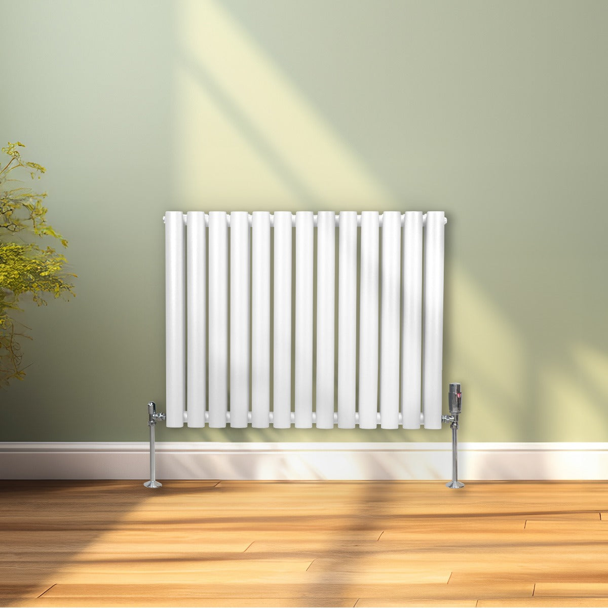 Radiatorer med Ovala Kolumner – 600mm x 780mm – Vit