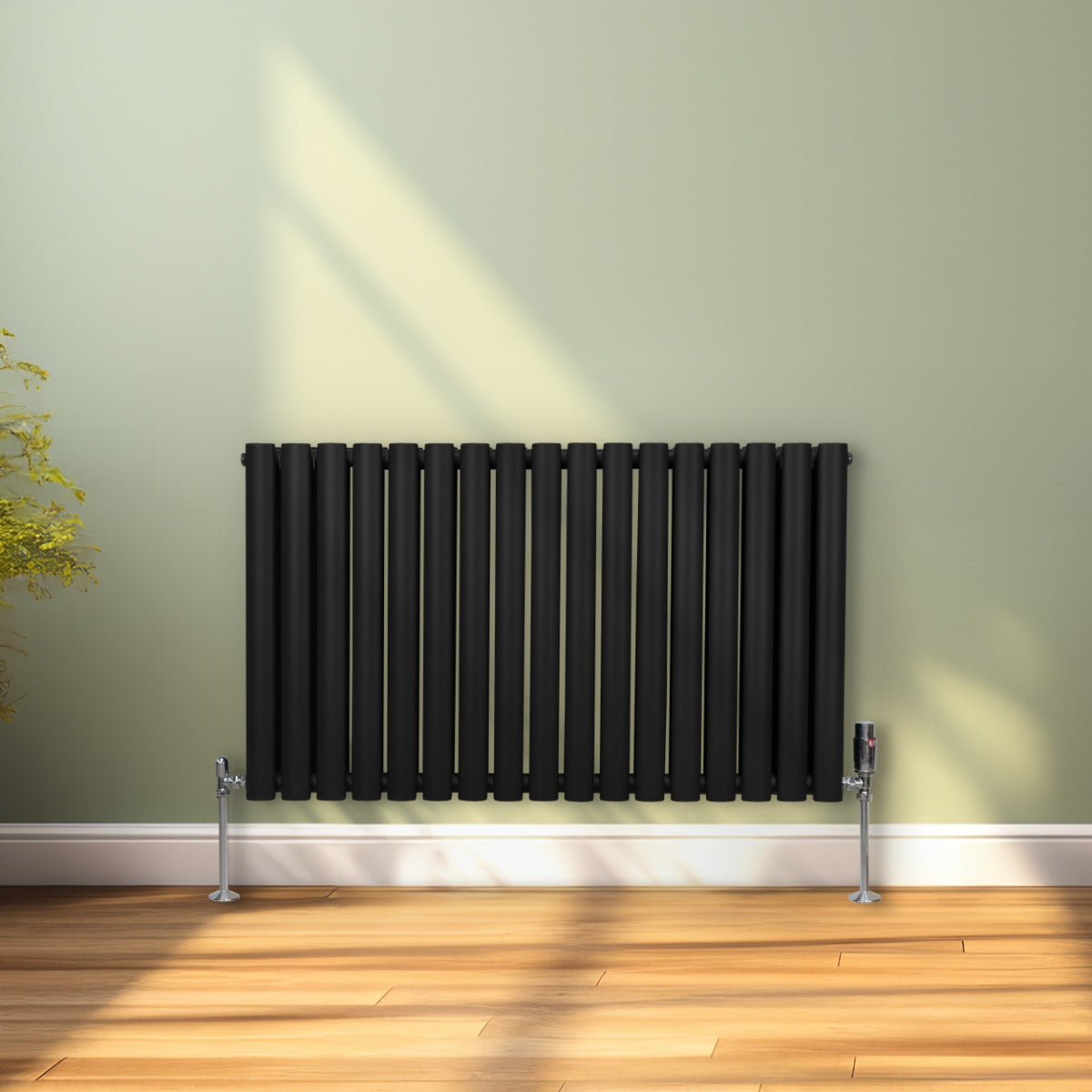 Radiatorer med Ovala Kolumner – 600mm x 1020mm – Svart