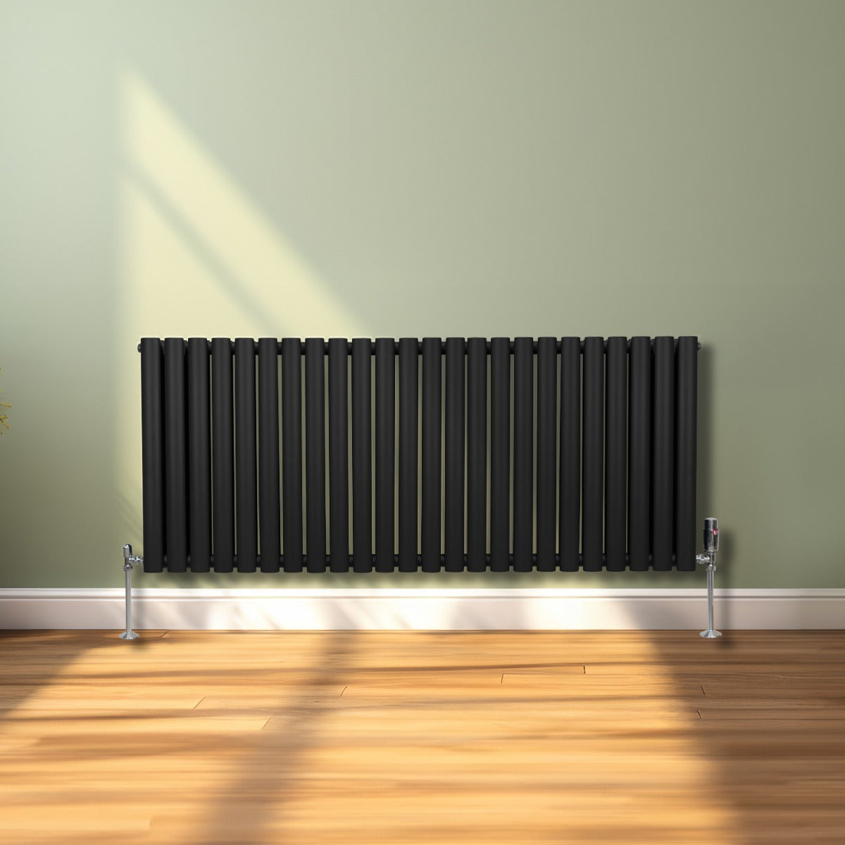 Radiatorer med Ovala Kolumner – 600mm x 1440mm – Svart
