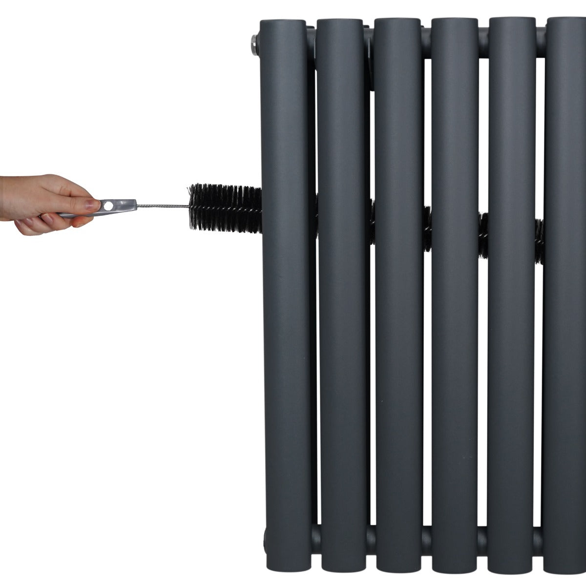 Radiatorer med Ovala Kolumner – 1600mm x 240mm – Grå