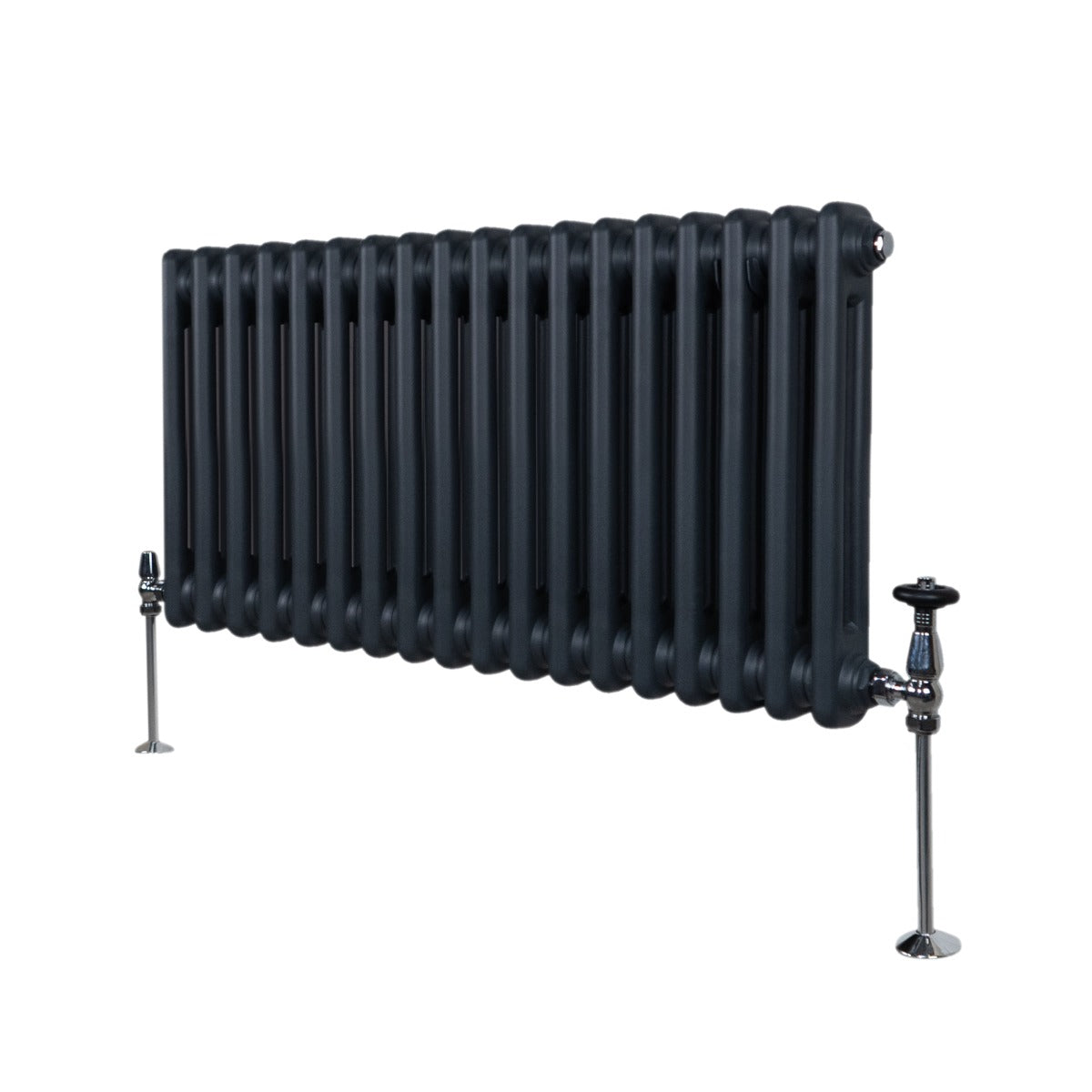 Traditionell 2-kolumns radiator - 300 x 832 mm – Antracitgrå