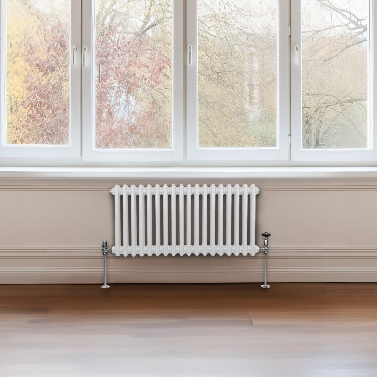 Traditionell 2-kolumns radiator - 300 x 832 mm – Vit