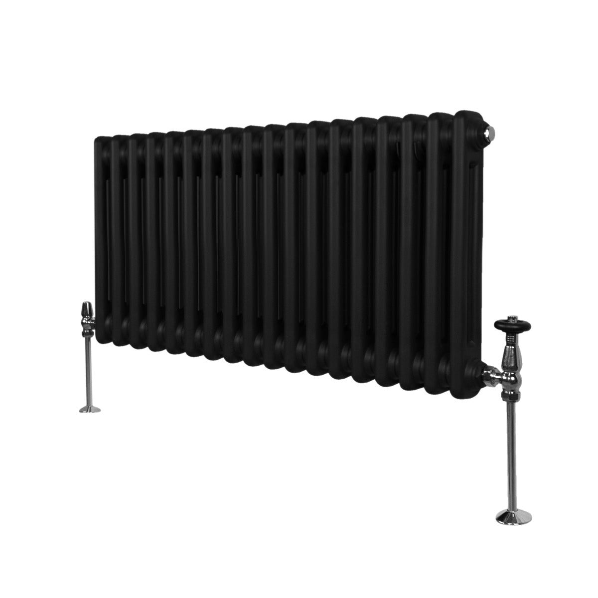 Traditionell 2-kolumns radiator - 300 x 832 mm – Svart