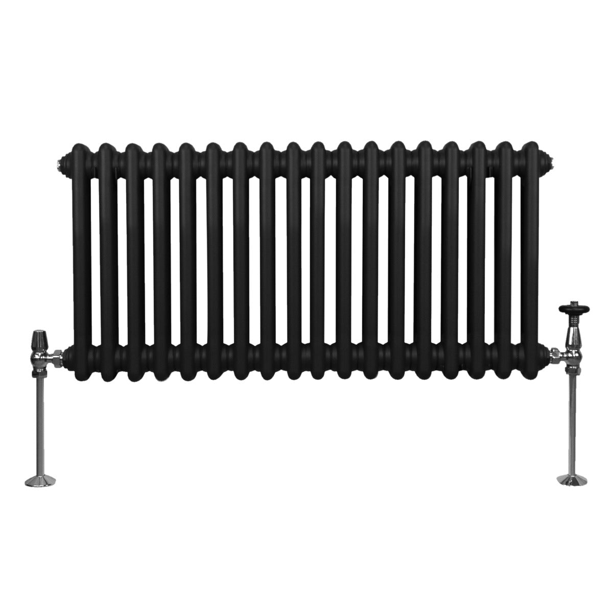 Traditionell 2-kolumns radiator - 300 x 832 mm – Svart