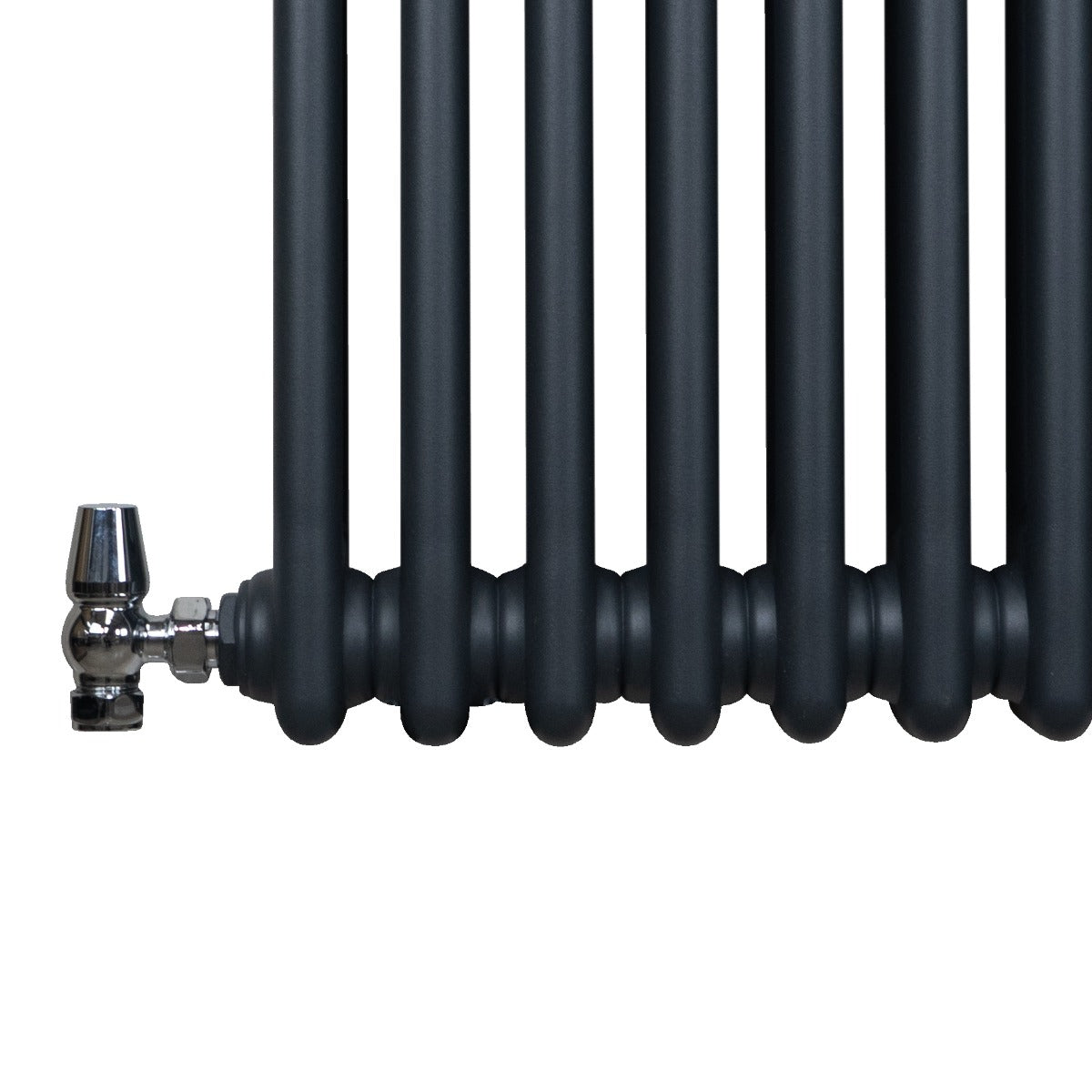 Traditionell 2-kolumns radiator - 300 x 1012 mm – Antracitgrå