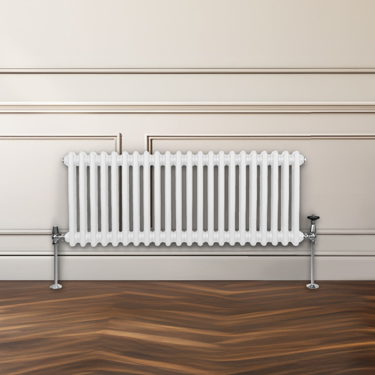 Traditionell 2-kolumns radiator - 300 x 1012 mm – Vit