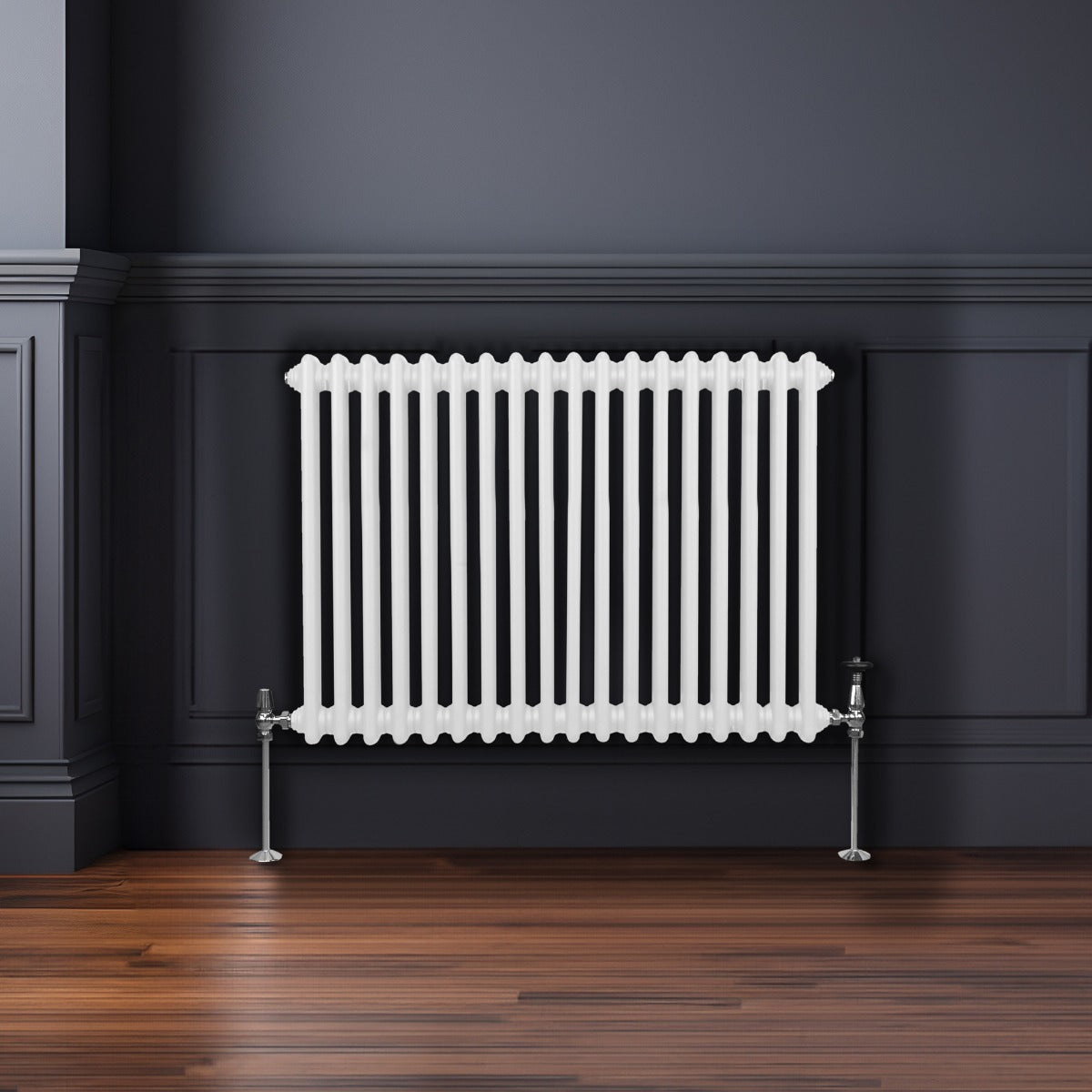 Traditionell 2-kolumns radiator - 600 x 832 mm - Vit