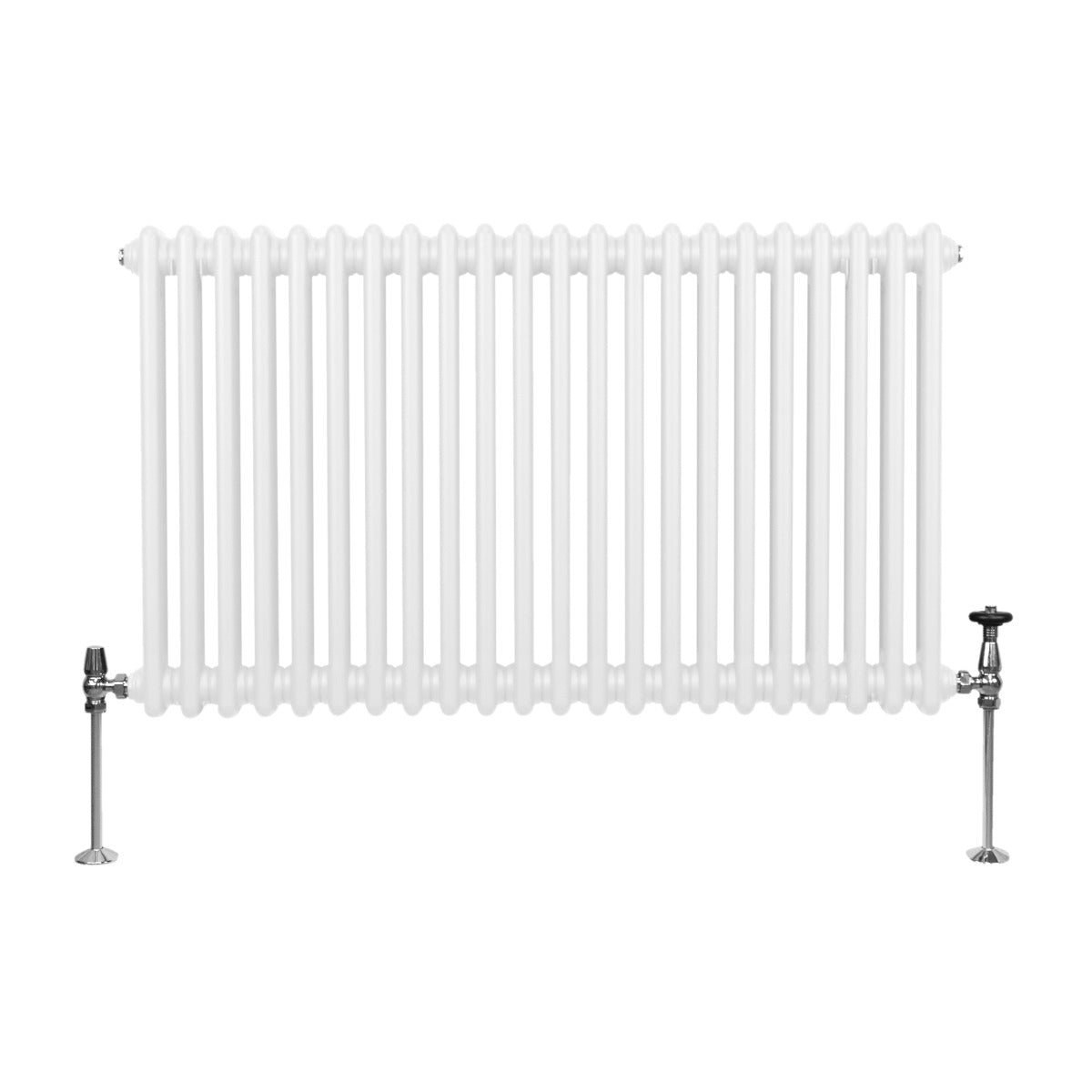 Traditionell 2-kolumns radiator - 600 x 1012 mm – Vit