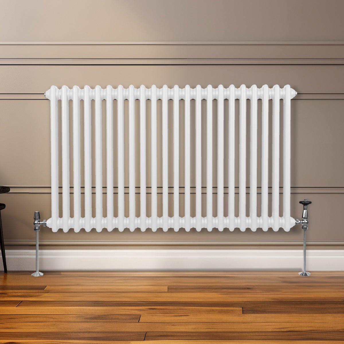 Traditionell 2-kolumns radiator - 600 x 1012 mm – Vit