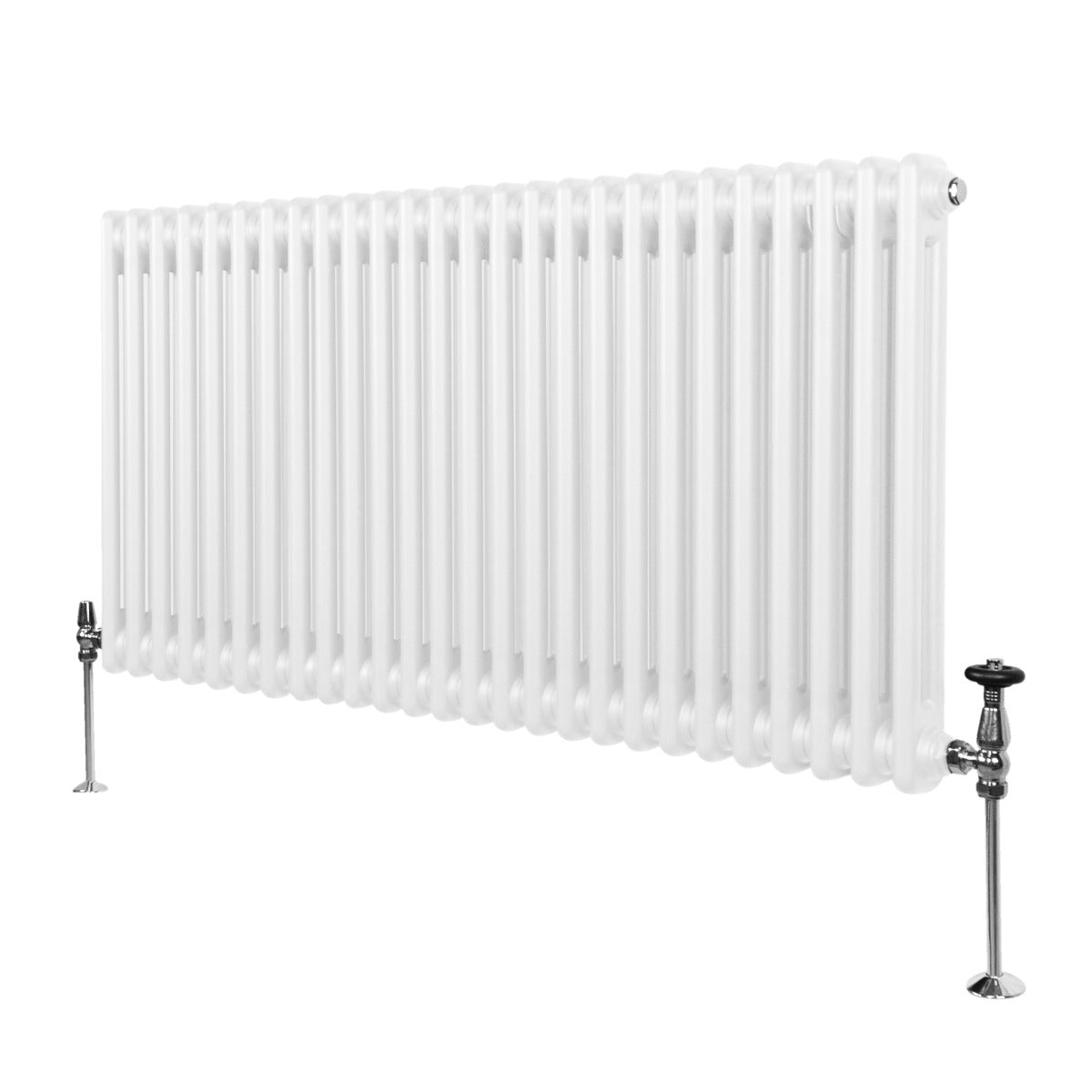 Traditionell 2-kolumns radiator - 600 x 1192 mm – Vit