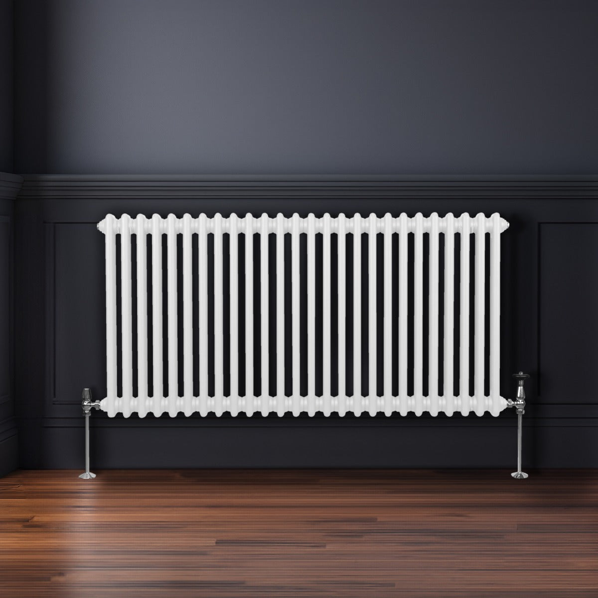 Traditionell 2-kolumns radiator - 600 x 1192 mm – Vit