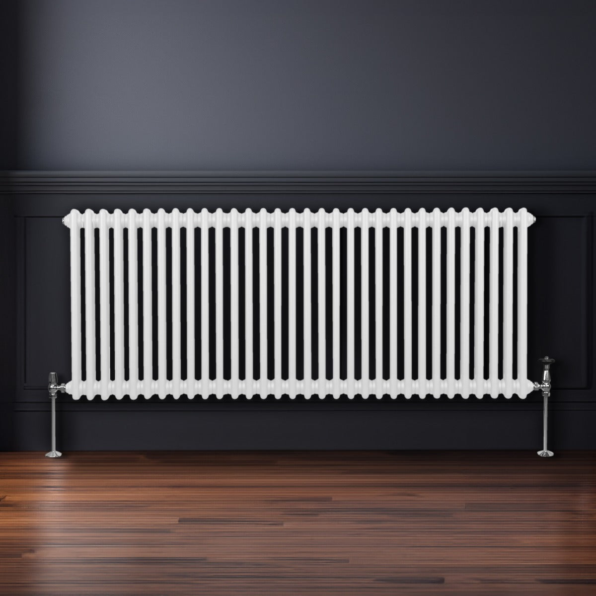 Traditionell 2-kolumns radiator - 600 x 1462 mm – Vit