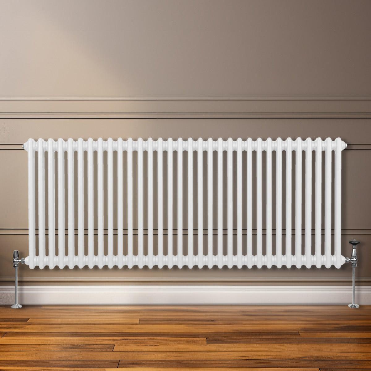 Traditionell 2-kolumns radiator - 600 x 1462 mm – Vit