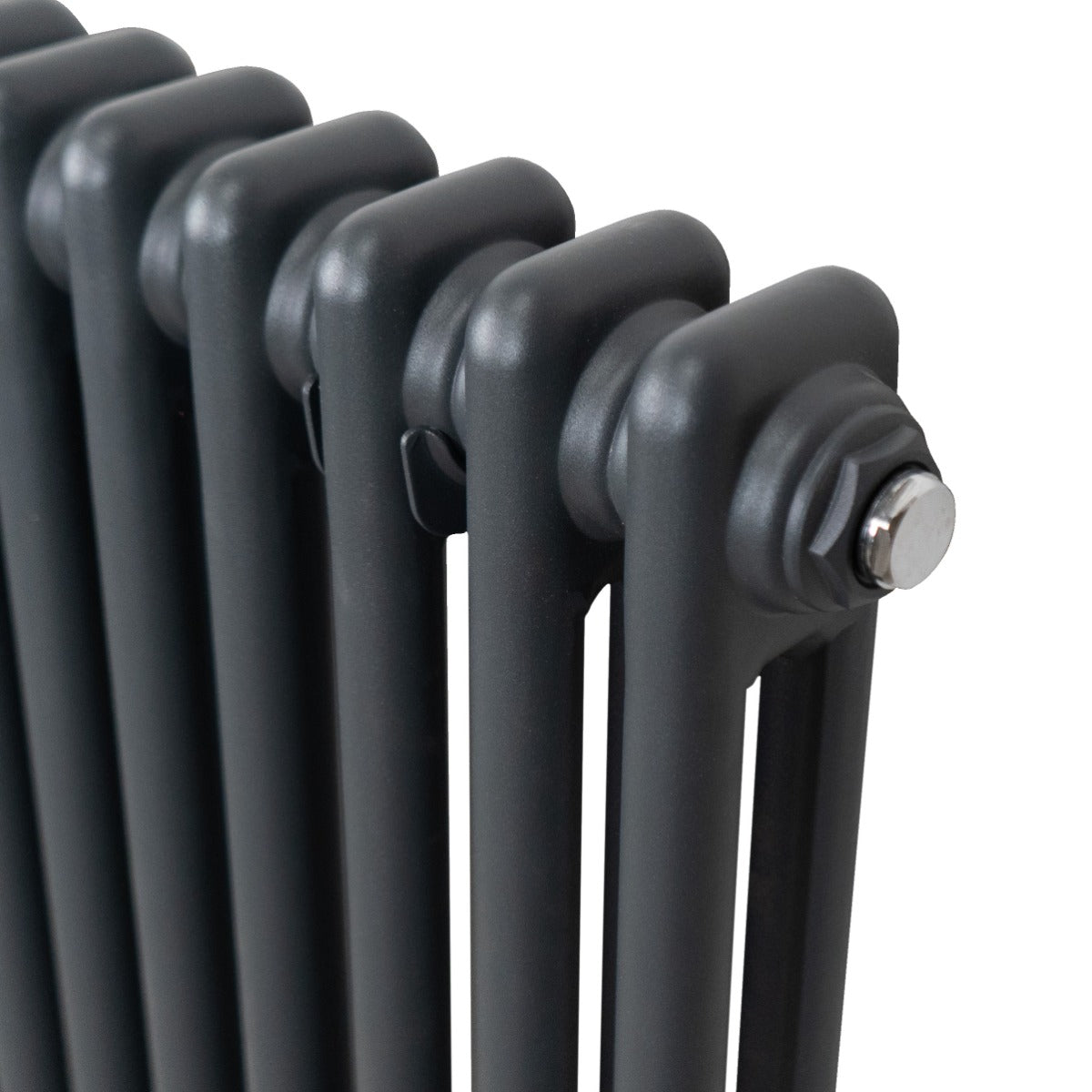 Traditionell 2-kolumns radiator - 1500 x 202 mm – Antracitgrå