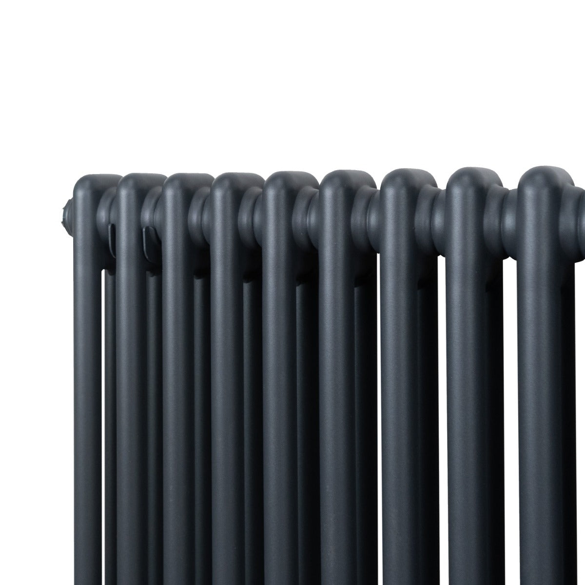 Traditionell 2-kolumns radiator - 1500 x 202 mm – Antracitgrå