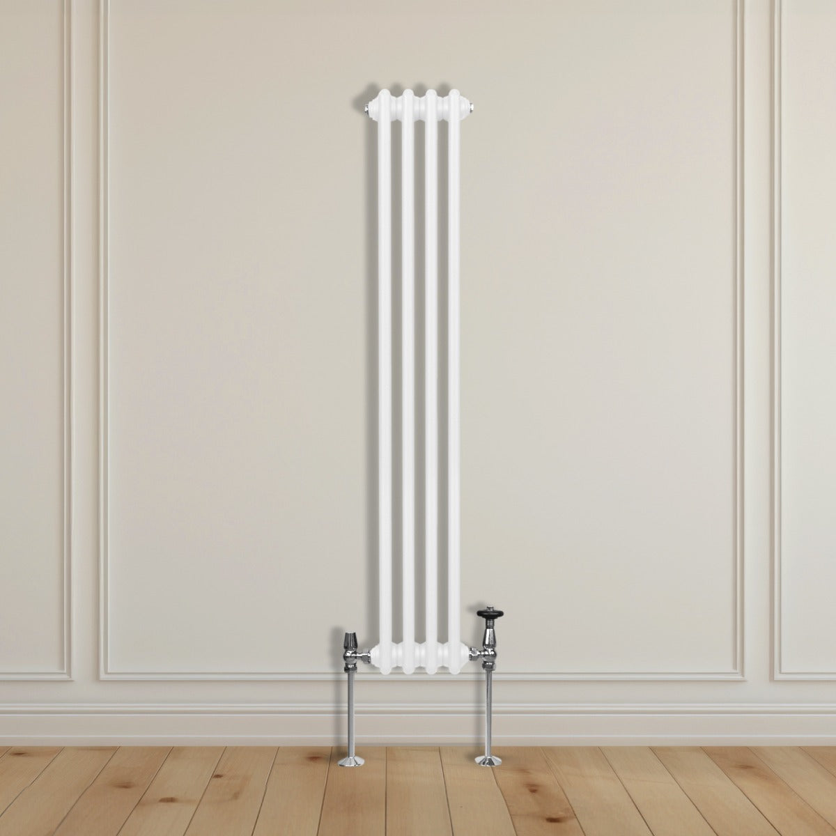 Traditionell 2-kolumns radiator - 1500 x 202 mm – Vit