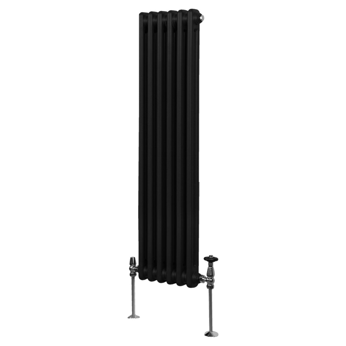Traditionell 2-kolumns radiator - 1500 x 292 mm – Svart